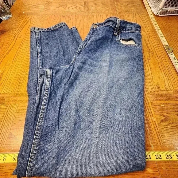 Signature by Levi Strauss Denim - Levis Strauss 100% Cotton Blue Jeans Relaxed Fit Misses 16 Long